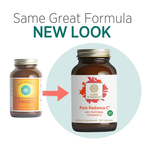 Pure Synergy Pure Radiance C (90 Capsules) 100% Natural Vitamin C from Fruits & Berries, Non-GMO