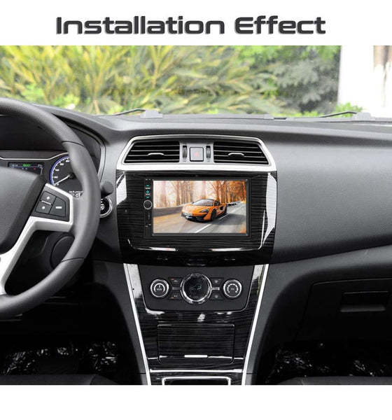 Double Din Car Stereo,TouchScreen Car MP5/4/3 Player with Rear-View Camera,FM Radio Receiver, Bluetooth Audio and Calling, Mirror Link,Support Steering Wheel Remote Control,Support Android & iPhone