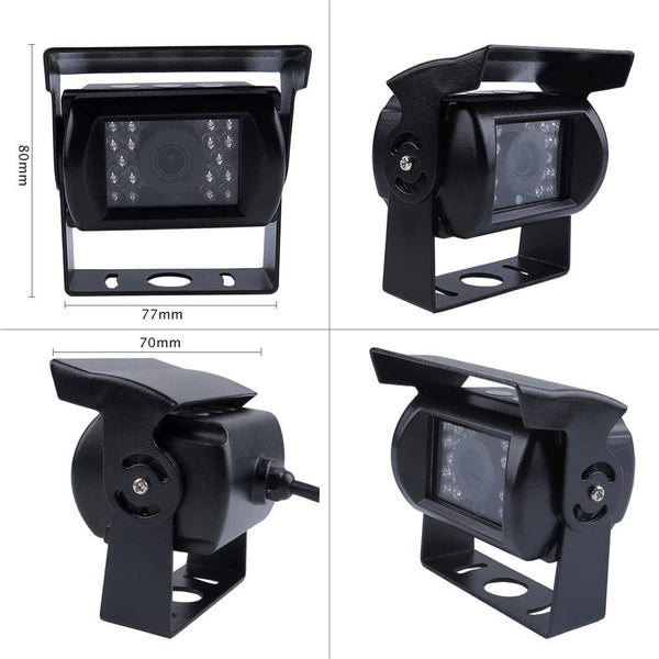 JOINLGO H.264 4CH GPS 4G 1080P AHD 2 SD Mobile Vehicle Car DVR MDVR Audio and Video Recorder Kit Realtime View on Phone and PC 7 inches VGA Monitor 4 Side Front Rear View Car Cameras for Truck Bus RV