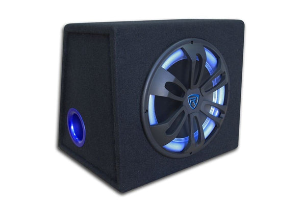 Rockville RVB12.1A 12 Inch 500W Active Powered Car Subwoofer+Sub Enclosure Box
