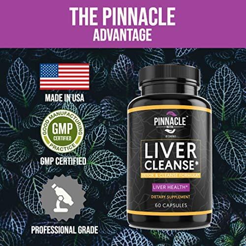 Liver Cleanse Detox Supplement for Liver Health Support - Natural Liver Repair Formula with Milk Thistle Extract, Beet Root, Chanca Piedra, Grape Seed, Turmeric, Artichoke & Ginger - 60 Capsules