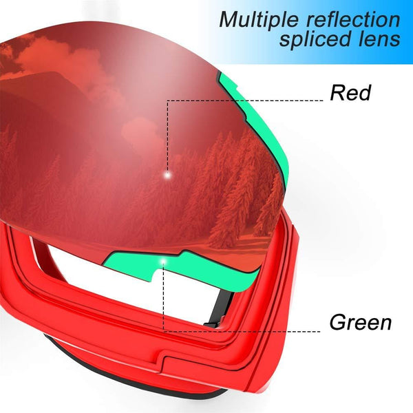 Extra Mile Ski Goggles, 2020 New Anti Fog & OTG Snowboard Snowmobile Goggles for Men Women and Youth - 100% UV400 Protection