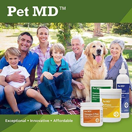 Pet MD - Dog Ear Cleaner Wipes - Otic Cleanser for Dogs to Stop Itching, Yeast and Mites with Aloe and Eucalyptus - 100 Count