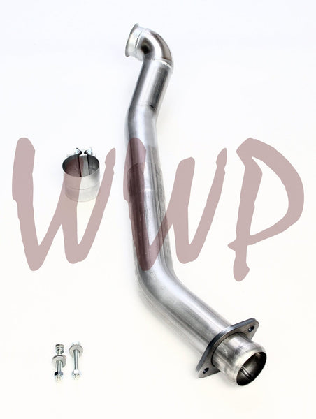 Performance Racing Off Road 3.00" Aluminized Steel Downpipe Down Pipe Kit Compatible With 1994-1997.5 Ford F250 F350 7.3L Powerstroke Turbo Diesel Pickup Truck