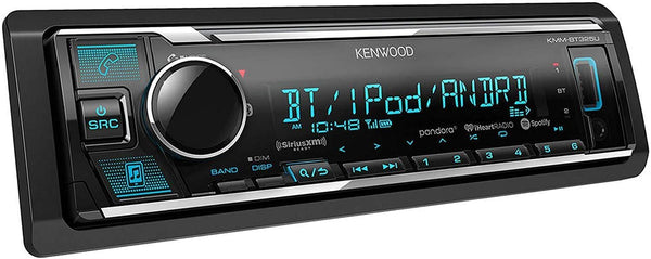 Kenwood KMM-BT325U Single Din Bluetooth SiriusXM Ready in-Dash Digital Media Car Stereo Receiver W/Spotify Control + Gravity Magnet Holder