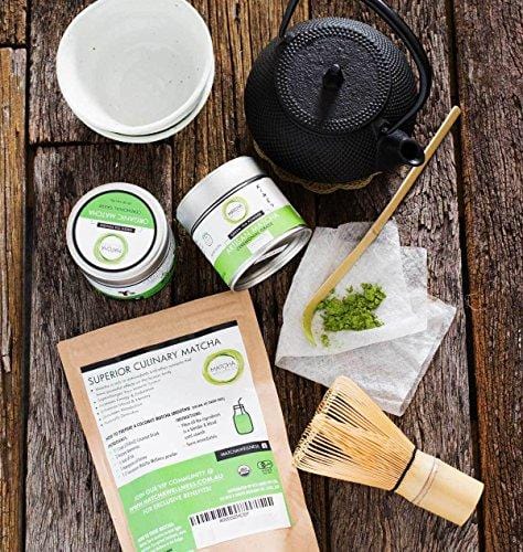Matcha Green Tea Powder - Superior Culinary - USDA Organic From Japan -Natural Energy & Focus Booster Packed With Antioxidants. (Starter Bag - 30g (1.05oz))
