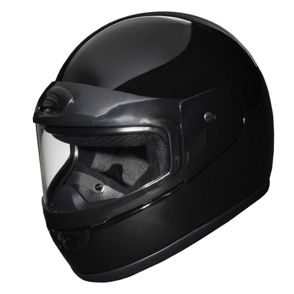 Mossi Black Large Youth Snowmobile Helmet