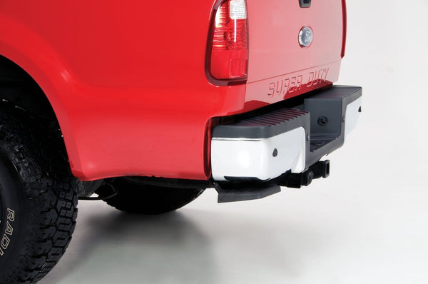 AMP Research 75310-01A BedStep Retractable Bumper Step for 2009-2018 Ram 1500 with Dual Exhaust