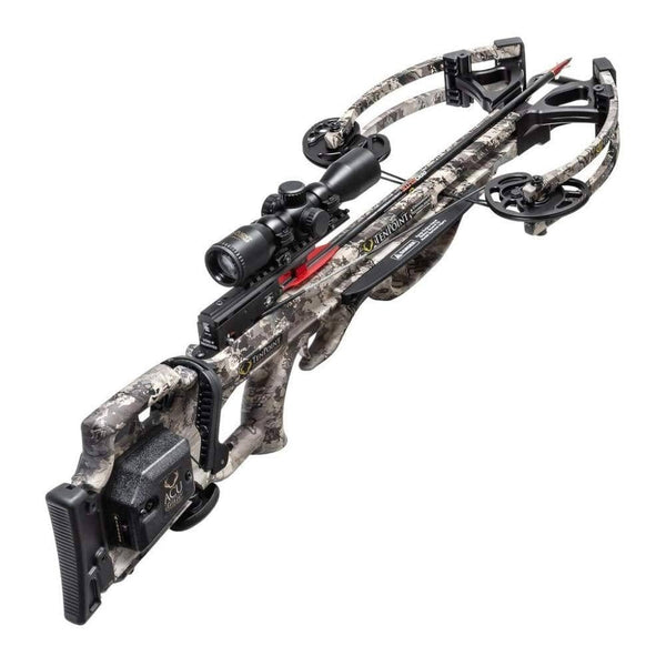 TenPoint Titan M1 370 FPS Crossbow with ProView 3 Scope and ACUdraw Cocking Kit with Three NAP Hunting Broadheads (4 Items)