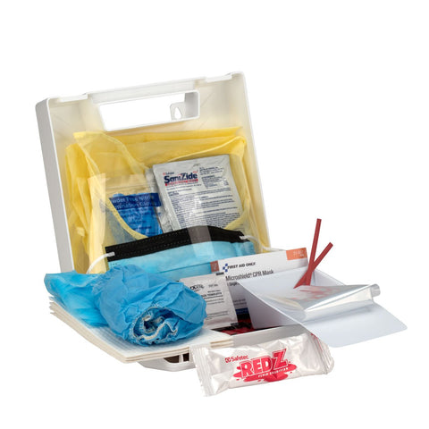 First Aid Only Blood Borne Pathogen/Personal Protection Kit with Microshield