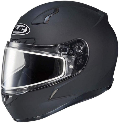 HJC Solid Mens CL-17 Winter Sport Snowmobile Helmet - Matte Black / 5X-Large