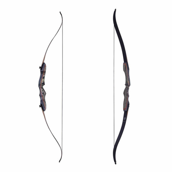 Knight Traditional KTA Sports Wooden Takedown Recurve Bow 62" Hunting Bow-Draw Weights in 20-60 lbs- for Beginner to Intermediate User (45lb, Left Hand)