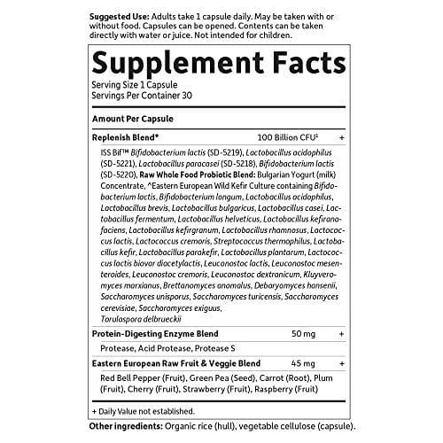 Garden of Life RAW Probiotics Ultimate Care Shelf Stable - 100 Billion CFU Guaranteed through Expiration, Once Daily - Certified Non-GMO & Gluten Free - No Refrigeration - 30 Vegetarian Capsules