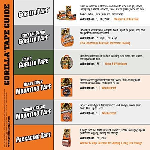 Gorilla Tape, High Visibility Duct Tape, 1.88" x 35 yd, Blaze Orange, (Pack of 1) [product _type] Gorilla - Ultra Pickleball - The Pickleball Paddle MegaStore