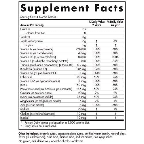 Nordic Naturals Nordic Berries Multivitamin - Chewable Vitamin For Children & Adults Provides Essential Vitamins and Nutrients For Immune System, Bone Health, Development & Overall Health*,200 Count