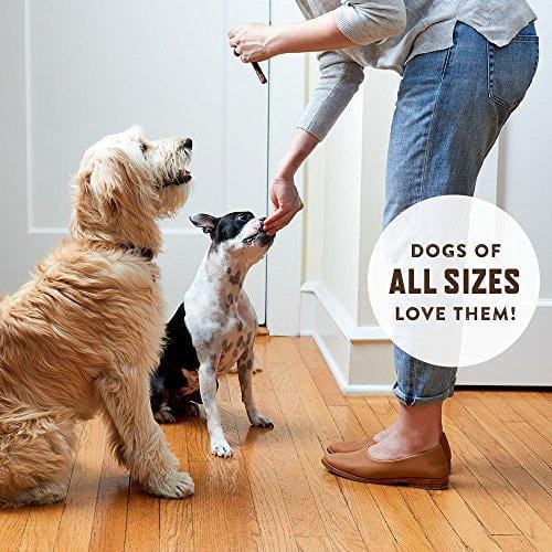 Rocco & Roxie - Jerky Dog Treats Made in USA - Slow Roasted Snacks for Dogs - Natural Grain Free Pet Treat Soft Chews - Delicious, Tender and Healthy 6" Jerkey Sticks - All USDA Inspected Beef - Dig