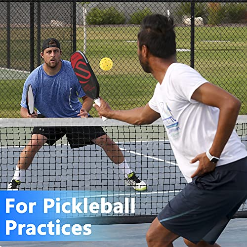 Pickleball Balls 4 Pack, Premium Outdoor Pickleball Balls for Recreational Play Family Entertaining Play Pickleball Set, Yellow+Green
