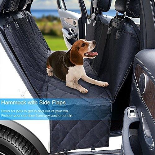 URPOWER Dog Seat Cover Car Seat Cover for Pets 100%Waterproof Pet Seat Cover Hammock 600D Heavy Duty Scratch Proof Nonslip Durable Soft Pet Back Seat Covers for Cars Trucks and SUVs