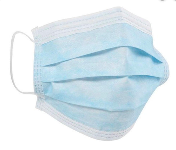Face Mask Ear Loop - 50 Pcs Disposable Non-Toxic Dust and Filter Mask for Cleaning Blue