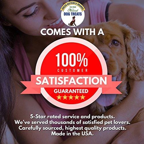 Green Butterfly Brands Organic Grain Free Dog Treats - Made in USA Only - All Natural, Meaty Beef Sticks - Premium Slow Roasted American Beef - Grass Fed, Farm Raised - Crunchy & Delicious - Dogs Love