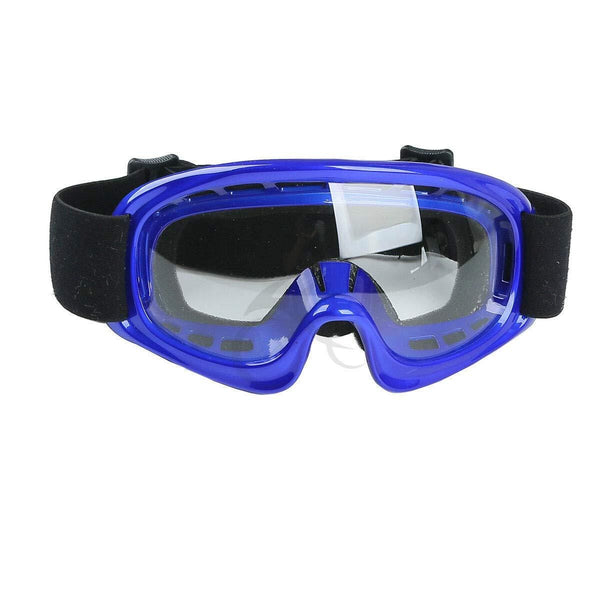 TCT-MT Helmet Goggles+Gloves New DOT Youth Blue Skull Dirt Bike ATV Motocross Large