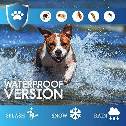 GROTAUS Flea and Tick Collar for Dogs - Safe and Effective Flea and Tick Control Collar for All Dog Sizes - Waterproof, Adjustable and Natural Flea Collar with 12 Months Flea and Tick Prevention
