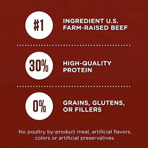 Rachael Ray Nutrish PEAK Natural Grain Free Dry Dog Food, Open Range  with Beef, Venison & Lamb, 23 lbs