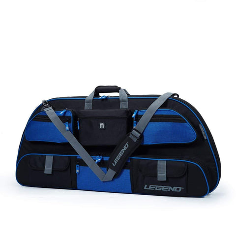 Legend - Apollo 106 Compound Bow Case (40" Inside Length) | Unrivaled Bow and Archery Equipment Protection in a Lightweight Portable Carrying Case | Pockets for All Your Accessories | (Black/Blue)