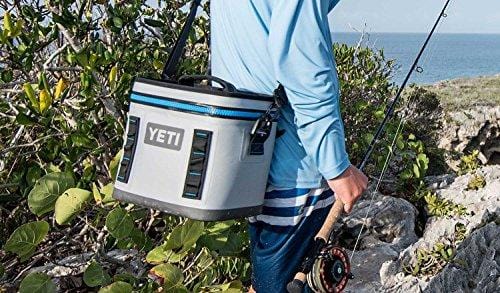 YETI Hopper Flip 8 Portable Cooler, Fog Gray/Tahoe Blue