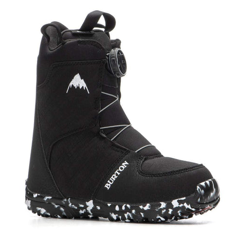 Burton Grom BOA Snowboard Boots Kid's Sz 3K Black