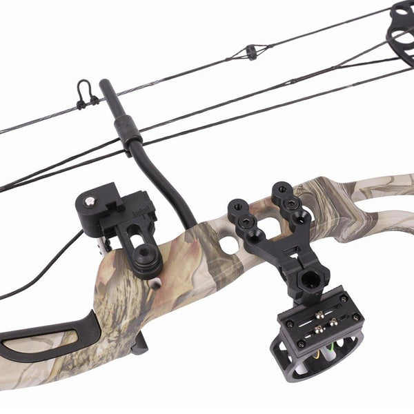 Leader Accessories Compound Bow 25-70lbs 19" - 31" Archery Hunting Equipment with Max Speed 300fps, Right Handed (God camo)