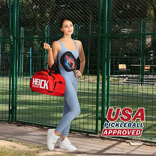 HEICK Pickleball Paddle with Spin Grit,USA Pickleball Approved,for Beginner to Advanced Player,Fiberglass Face,Polypropylene Honeycomb Core,5”Handle,US Major Brand OEM Factory Direct Sales H-MusicG2