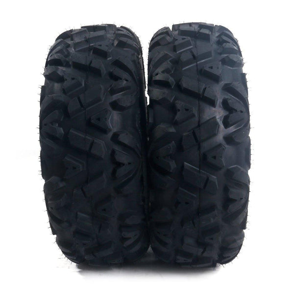 Set of 4 All Terrain Tubeless ATV UTV Tires 25x8-12 Front & 25x10-12 Rear 6PR, Deep Mud, Powerful, Durable, of Performance