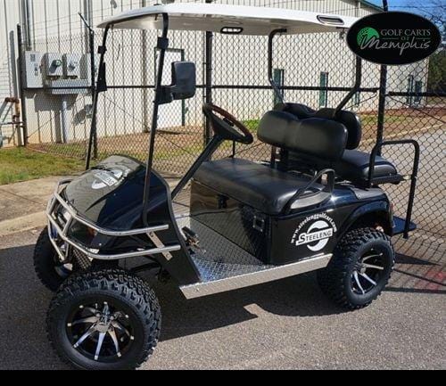 EZGO TXT Electric Golf Cart 2001-2013 6" STEELENG Lift Kit + 12" Steeleng Wheels and 23" All Terrain Tires - Set of 4 (GOLF CART NOT INCLUDED) [product _type] Golf Cart Tire Supply - Ultra Pickleball - The Pickleball Paddle MegaStore