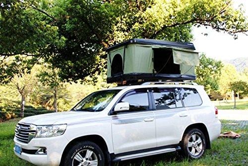 TMB Green Pop Up Roof Overland Tent Universal for Cars Trucks SUVs Camping Travel Mobile