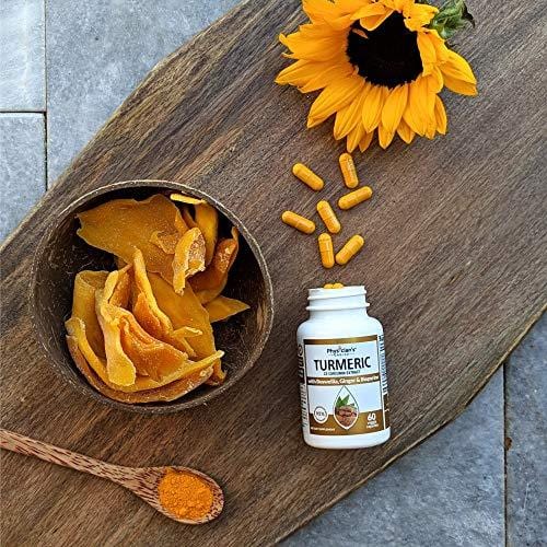 Organic Turmeric Curcumin C3® Complex - Bioperine Black Pepper, Boswellia & Ginger - [Clinically Proven C3 Turmeric] - 95% Standardized Curcuminoids - Inflammation & Joint Supplement, 60 Capsules