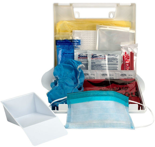 First Aid Only Bloodborne Pathogen Bodily Spill Kit, 24 Piece Kit