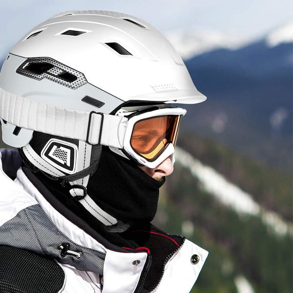 Megaloceros Ski Helmet with ASTM Certified, Removable Washable Ear Pads and 2 Sets of Liner, Shockproof Snow Sports Helmet for Men, Women and Youth, Snowboard Helmet with 20 Vents, White, M