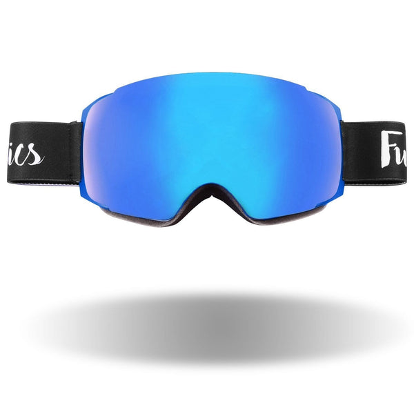 Fuel Optics High Performance Anit-Fog Ski and Snowboard Goggles with Magnetic Quick Change Lens | Helmet Compatible with Extra Long Adjustable Strap - Blue