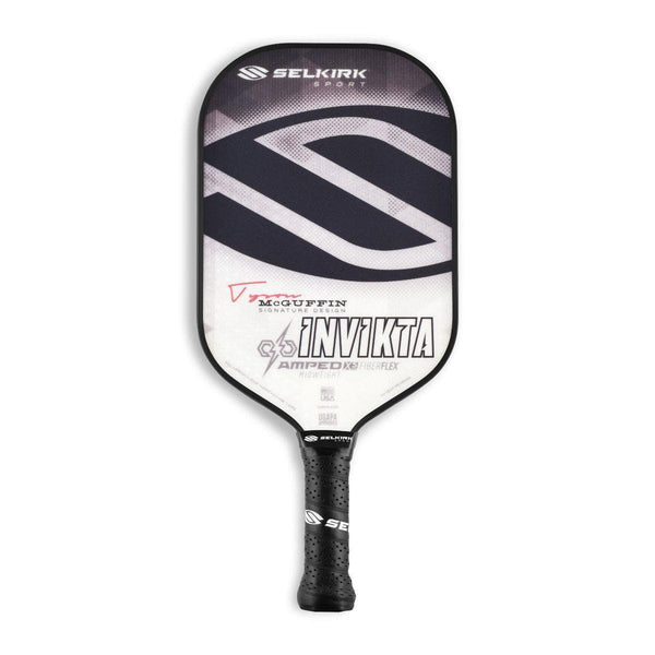 Selkirk INVIKTA Midweight Pickleball Paddle (Charcoal Ice Tyson Sig. Black) [product _type] Selkirk - Ultra Pickleball - The Pickleball Paddle MegaStore