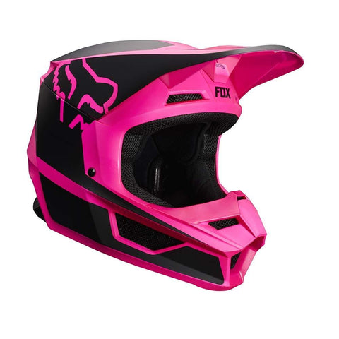 Fox Racing Youth V1 Przm Helmet (S) (Black/Pink)