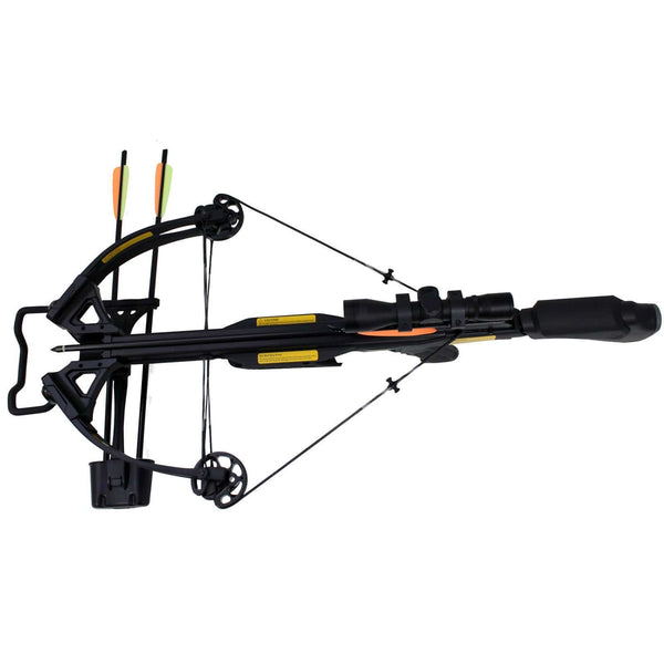Southland Archery Supply SAS Authoirity 175lbs Compound Crossbow 4x32 Scope Package (All Black)