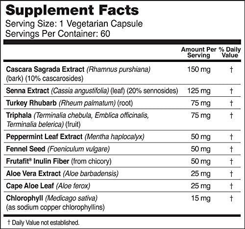 NatureWise Herbal Detox Cleanse Laxative Supplements | Natural Colon Cleanser Herb & Fiber Blend for Constipation Relief, Toxin Rid, Gut Health, Weight Loss Support [2 Month Supply - 60 Capsules]