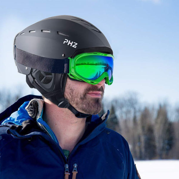 PHZ. Ski Helmet, Snowboard Helmet - Adjustable Venting, Goggles and Audio Compatible, Removable Liner and Ear Pads, Safety-Certified Snow Sports Helmet for Men, Women & Youth