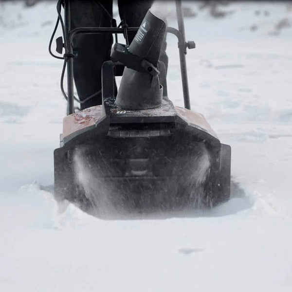 Goplus 18-inch Electric Snow Thrower, 15AMP Corded Snow Blower with 180° Rotatable Chute, 10-Inch Clearing Depth, 720Lbs/Minute (Red)