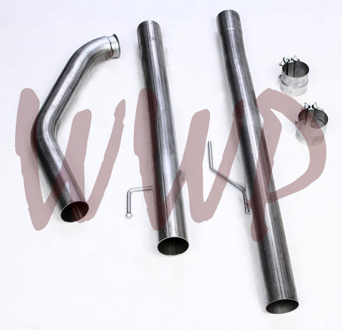 Performance Racing Off Road 3" Aluminized Steel Replacement Exhaust Pipe Kit System For 2014-2018 Dodge Ram EcoDiesel 1500 3.0L Turbo Eco Diesel Pickup Truck