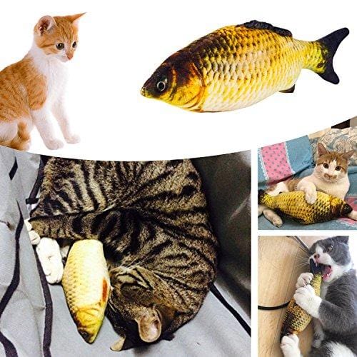 MIBOTE 24Pcs Cat Toys Kitten Catnip Toys Assorted, 2 Way Tunnel, Fish, Interactive Feather Teaser, Fluffy Mouse, Tumble Cage Mice, Crinkle Rainbow Balls Bells Toys for Puppy Kitty