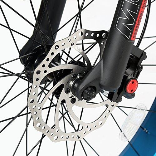 ECOTRIC Fat Tire Electric Bike Beach Snow Bicycle 4.0 inch Fat Tire 26" 1000W 48V 13Ah ebike Electric Mountain Bicycle with Shimano 7 Speeds(Blue)