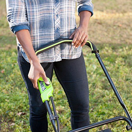 Greenworks 19-Inch 40V Brushless Cordless Lawn Mower, 4.0 AH & 2.0 AH Batteries Included 2500502