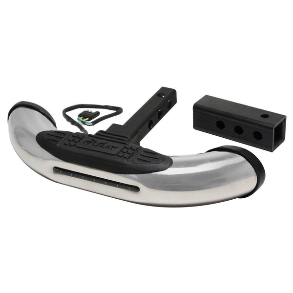Bully CR-605L Chrome Series Heavy-Duty Truck SUV LED Hitch Step
